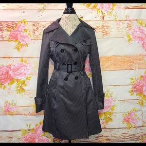 Bebe Striped Peacoat